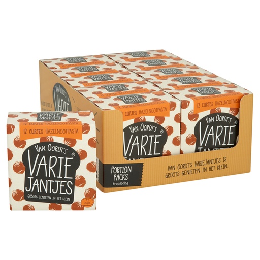 [1435660] Pâte à tartiner  noisette VarieJantjes 12x 15g coupelle