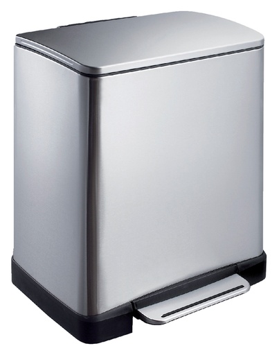 [394549] Pedaalemmer EKO E-Cube 20 liter rvs