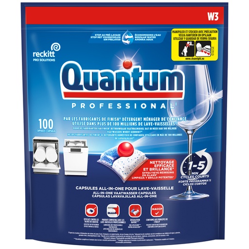 [1435742] Tablette lave-vaisselle Quantum Pro All-in-One 100 capsules