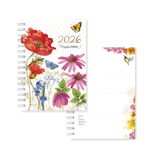 [1435755] Agenda 2026 Marjolein Bastin bloemen 7dagen/2pagina's