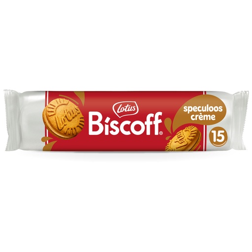 [1435777] Biscuits Lotus Biscoff sandwich crème spéculoos 15 pièces