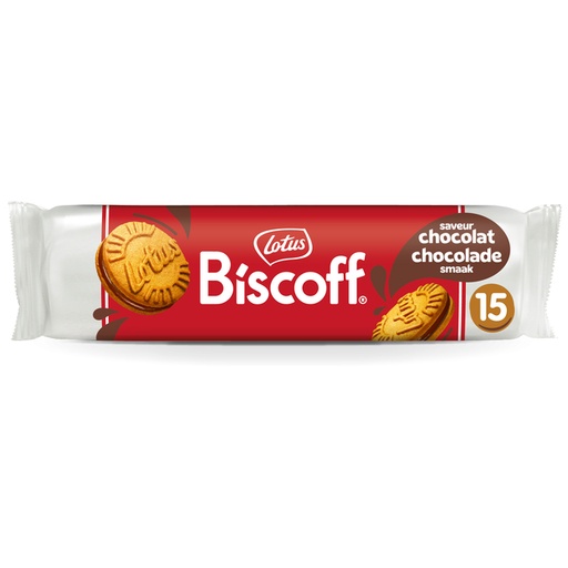 [1435778] Biscuits Lotus Biscoff spéculoos sandwich chocolait au lait 15 pièces