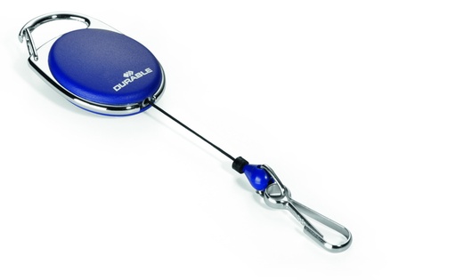 [1435912] Afrolmechanisme Durable Style met karabijnhaak blauw