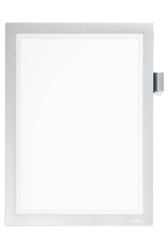 [1435917] Cadre d'affichage Duraframe Durable A4 Magnetique Note argent