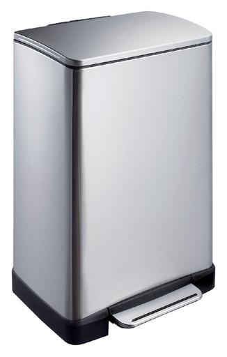 [394550] Poubelle à pédale EKO E-Cube 40 litres inox