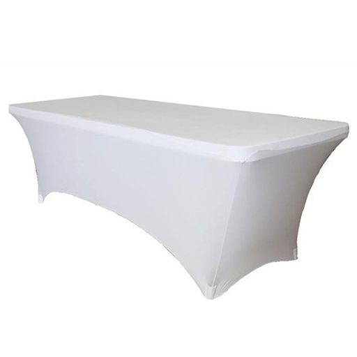 [1435983] Housse de table BRASQ 183x76x74cm blanc
