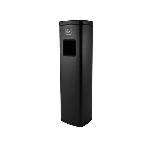 [1435985] Afvalbak met asbak BRASQ 20 liter AT400 zwart