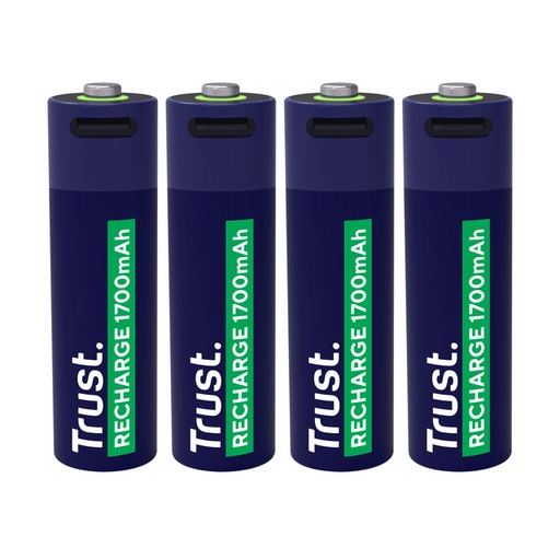 [1436016] Pile Trust rechargeable USB-C 4x AA