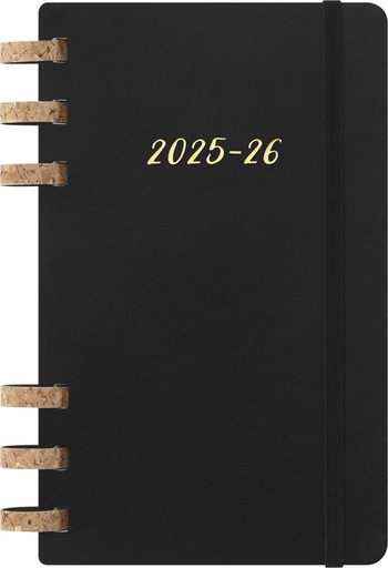 [1436250] Agenda 2025/2026 Moleskine 12M Academic Weekly 7 jours/1 page Myrtle Large CS noir