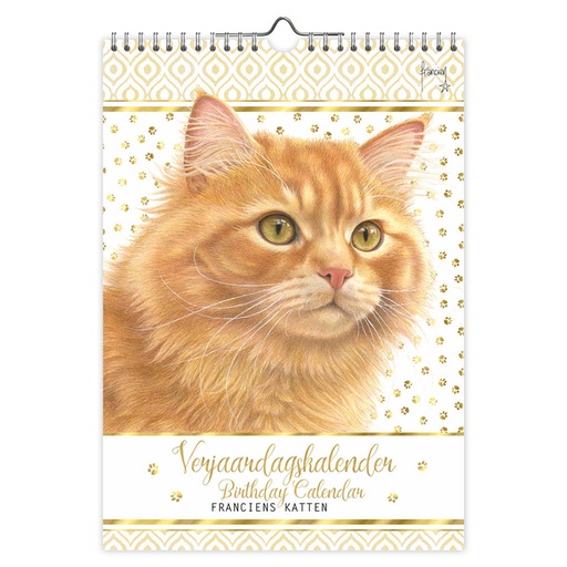[1436344] Calendrier anniversaire Franciens Katten "Jeroen" A4