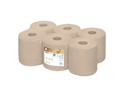 [1436526] Papier d'essuyage Satino CF1 PureSoft 314290 2 épaisseurs 6x 150m naturel