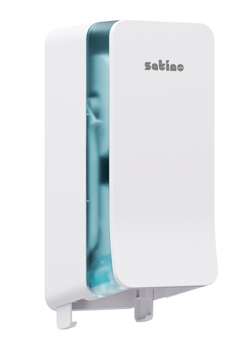 Distributeur papier toilette Satino JT3 Hyginity système rouleau duo blanc 333422