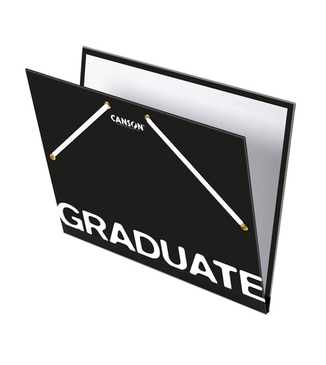 [1436593] Dossier à dessin Canson Graduate fermeture élastique 260x330mm noir