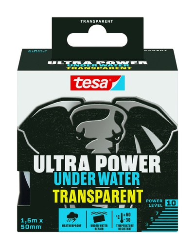 [1436607] Ruban de réparation tesa Ultra Power Under Water transparent 50mmx1,5m