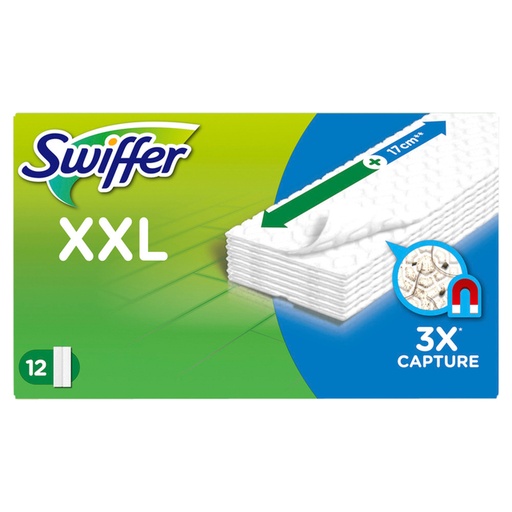 [1436613] Vloerwisdoekjes Swiffer navulling XXL droge doekjes 12 stuks