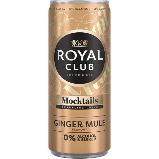 [1436616] Mocktails Royal Club ginger mule 0% sucre et alcool canette 250ml