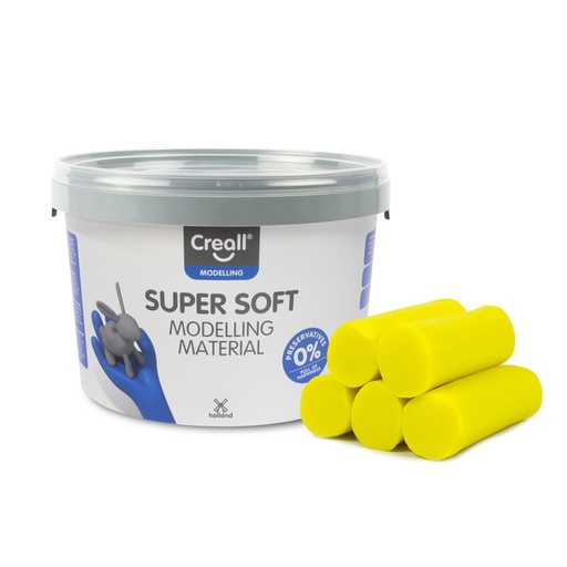 [1436646] Pâte à modeler Creall Super Soft jaune 1750g