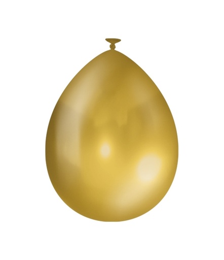 [1436790] Ballons métalliques 10 pièces Gold