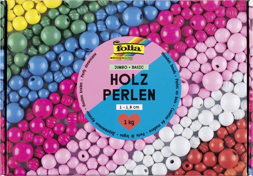 [1436804] Perle en bois Foila 1000g assorti
