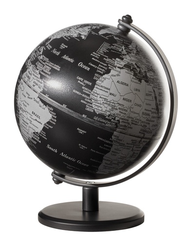 [1436811] Globe Troika 13cm noir/argent