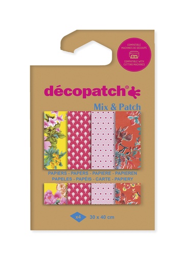 [1437168] Papier Hobby Décopatch 30x40cn set 4 feuilles balade à Kyoto