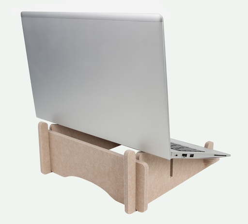 [1437194] Support ordinateur portable Quantore feutre recyclé sable