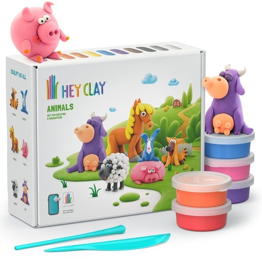 [1437224] Pâte à modeler Hey Clay Animaux set 15 pièces