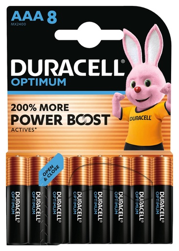 [1437539] Pile Duracell Optimum 8x AAA