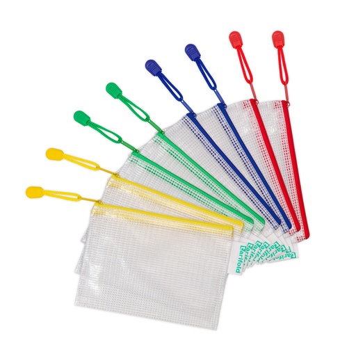 [1437951] Opbergtas Djois met rits A6 assorti