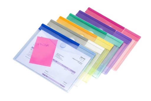 [1437956] Pochette enveloppe Djois Color Collection A5 paysage assorti