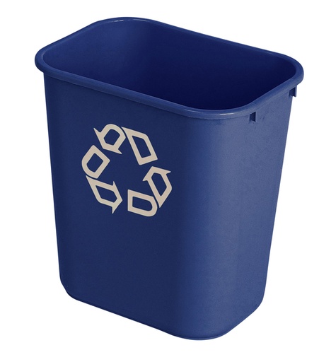[394817] Corbeille Rubbermaid Recycling Medium 26L bleu