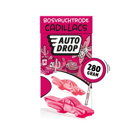 [1438064] Autodrop Cadillacs rouge paquet 280g