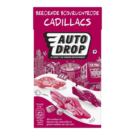 [1438064] Autodrop Cadillacs rouge paquet 280g