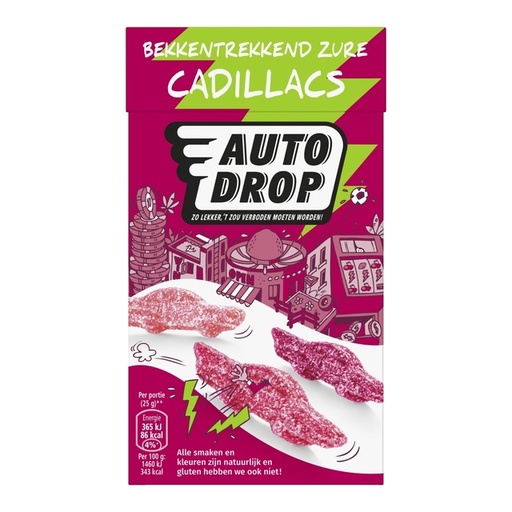 [1438066] Autodrop Cadillacs acidulés paquet 270g