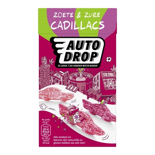 [1438067] Autodrop Cadillacs sucrés et acidulés paquet 270g