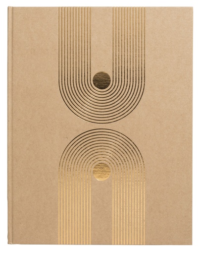 [1438087] Livre d'or Exacompat Graphik 270x220mm uni kraft
