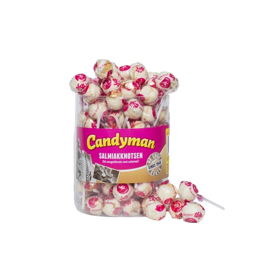 [1438163] Lolly Candyman Salmiakknotsen 60 stuks
