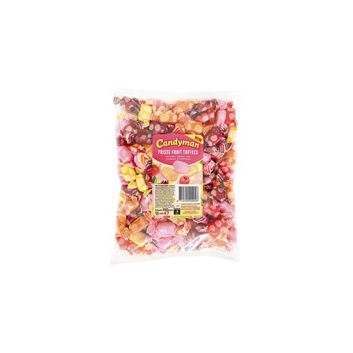 [1438166] Bonbons Toffees Candyman fruits sachet 1kg