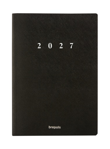 [1436025] Agenda 2027 Brepols Essential Urban 7 jours/2 pages noir