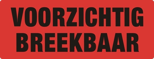 [1436114] Etiquette d'avertissement IEZZY Voorzichtig Breekbaar 130x50mm 500 pièces