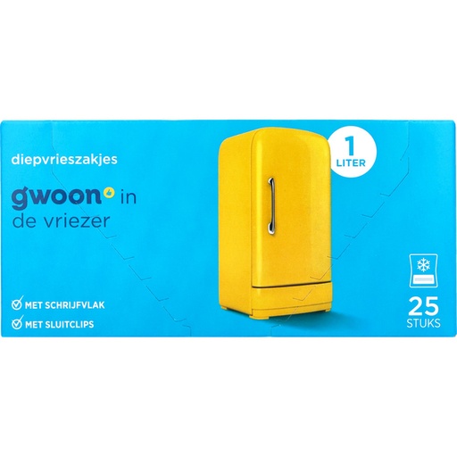 [1436145] Sachet congélation G-woon 25x 1 litre
