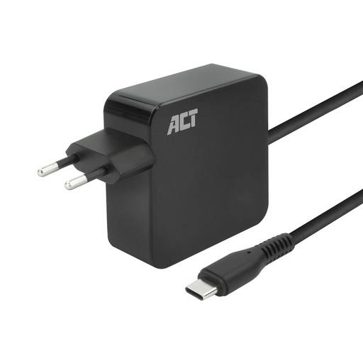 [1436196] Chargeur ordinateur portable ACT USB-C Power Delivery 65W 2m