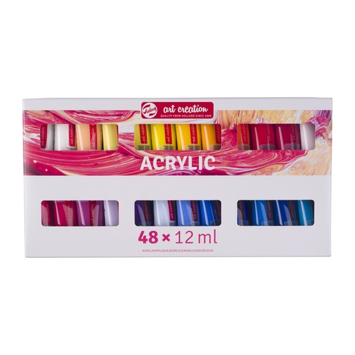 [1436204] Acrylverf Talens Art Creation assorti 48 tubes à 12ml