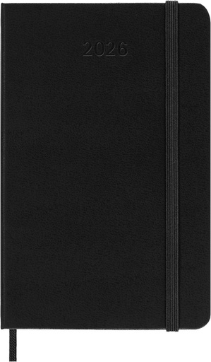[1436226] Agenda 2026 Moleskine Planner Weekly 12 mois 7 jours/2 pages Pocket CR Black