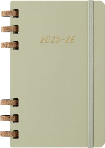 [1436237] Agenda 2025/2026 Moleskine 12M Academic Weekly 7 jours/1 page Myrtle Large kiwi