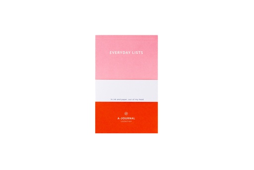[1436405] Notitieblok A6 roze/rood A journal lijn