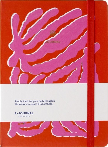 [1436406] Notitieboek A5 Groovy Pink  A Journal lijn