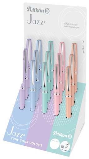 [1436418] Stylo bille Pelikan Jazz Pastel K36CD Medium assorti