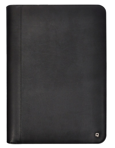 [1436474] Conférencier DESQ A4 à fermeture éclair mécanisme anneaux noir