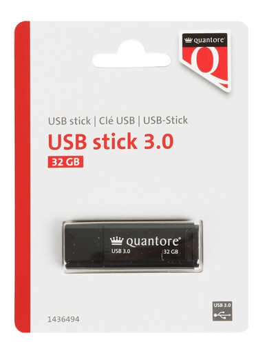 [1436494] Clé USB Quantore 3.0 32Go noir